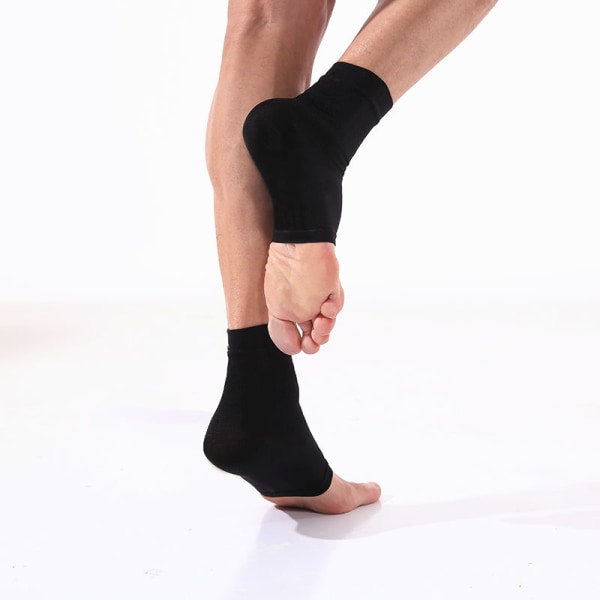 Ankel Malleolar Gel Sleeves - Polstret skøjtesok med ankelknoglepuder til kunstskøjteløb, hockey, inline, rulle (One Size