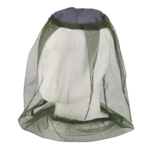 Huvudnät Mesh, mygghattmask Cover för campingvandring Fiske Skyddar från insektsmyggbimyggor