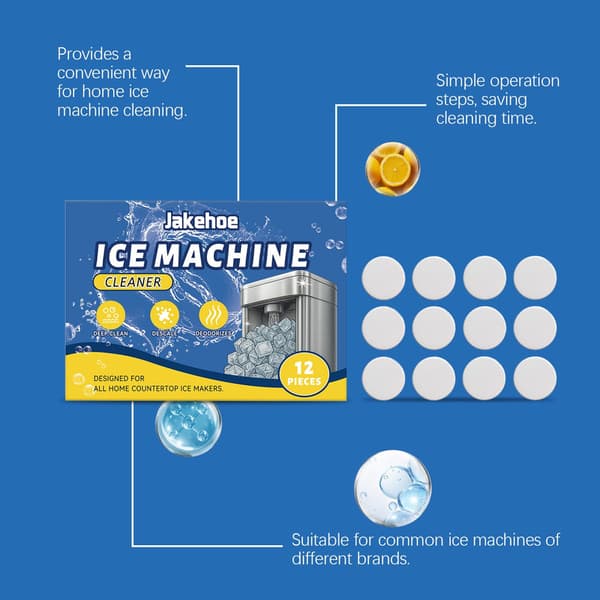 Descaling Tablets for Ice Makers and Refrigerators, 12 Count