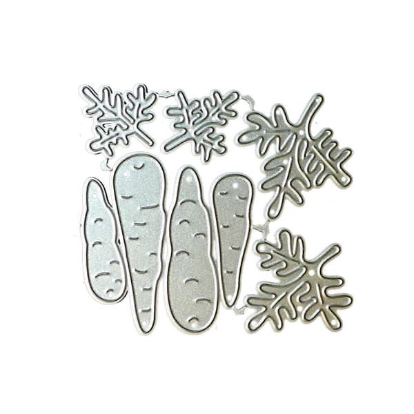 Cute Carrot Embossing Stencil Metal Cutting Dies DIY Easter Decor Craft Dies_tfrf