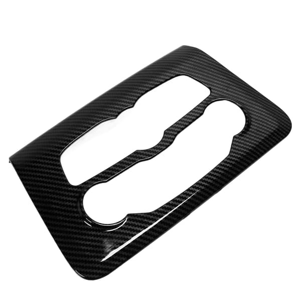 Kulfiberstil AC Kontrolpanel Trim Erstatning til Dodge Charger 2015 2021 Sort