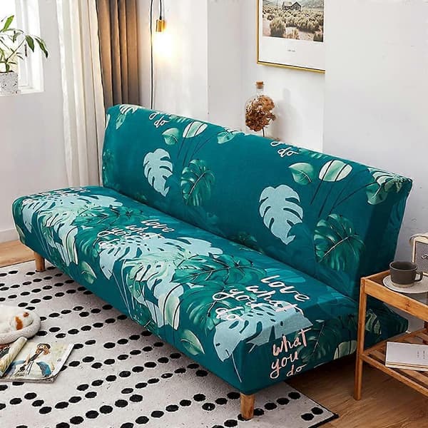 Sofföverdrag utan armstöd Stretch sofföverdrag 2-sits 3-sits utan armstöd bäddsoffa