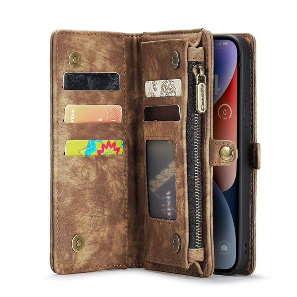 For iPhone 14 Plus CaseMe 008 Detachable Multifunctional Leather Case