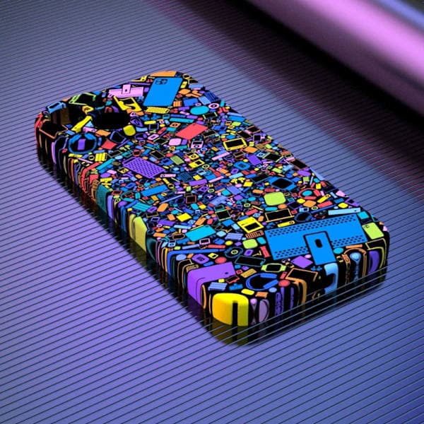 Passer til iPhone-deksel - Høykvalitets filmdeksel - Anime Graffiti Stor Hull iPhone X Stor hull iPhone X Large hole iPhone X