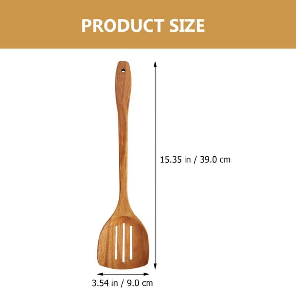 Træspatel, non-stick design og nem at rengøre