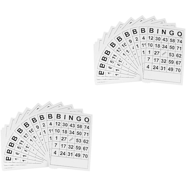 120 stk Bingo Spil Bingo Til Sjov Intellektuel Udvikling Legetøj (hvid) 120 stk 15*18cm
