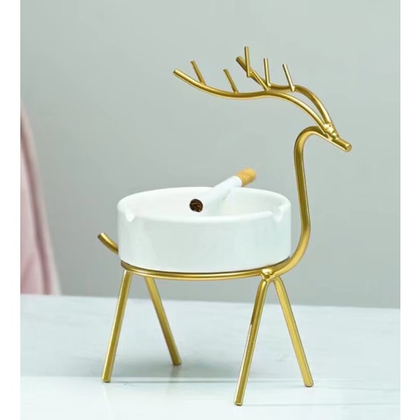 Golden fawn keramisk askebeger kreativ personlighet i enkle moderne hjem stue soverom dekorasjon ornamenter