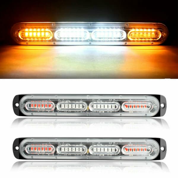 2 pcs 24 LED Car Truck Emergency Warning Light Strobe Light