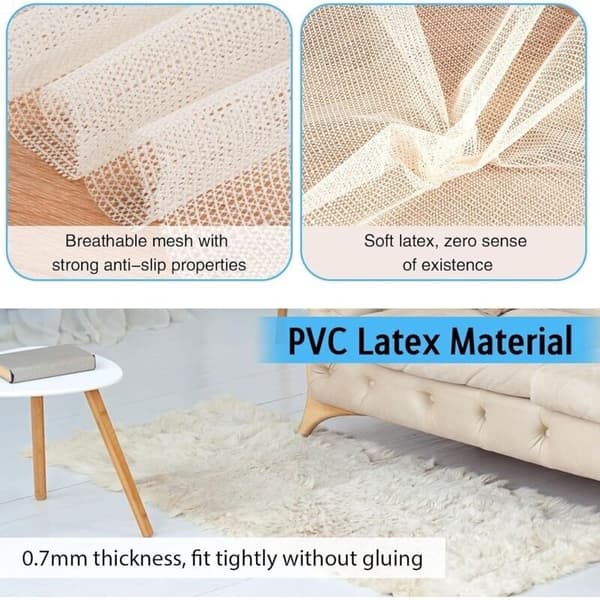 70x200cm Sklisikkert Underlag, Klippbart Sklisikkert Teppe, PVC Sklisikkert Teppe