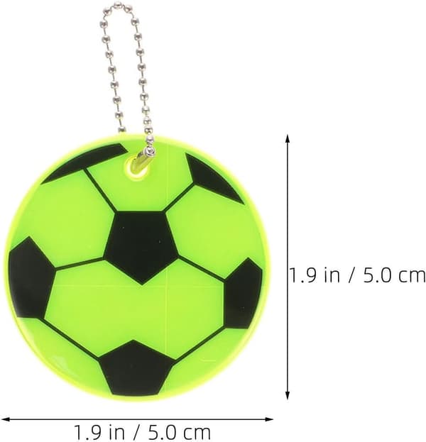 20 kpl jalkapallon heijastava avaimenperäriipus PVC-repputarvike