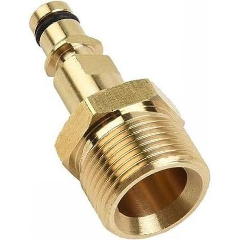 (50×23×23) M22-adapter för högtryckstvätt i massiv mässing och K-seriens utloppskoppling för Karcher, Nilfisk