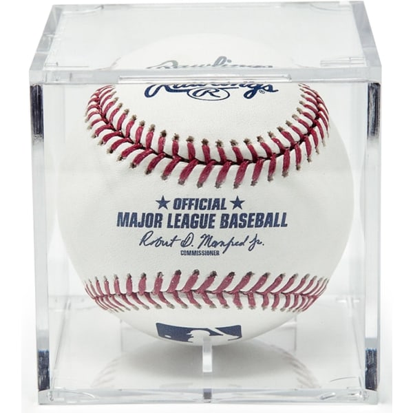 2 Pack Baseball Display Case Nimikirjoitettu case näytölle UV-suojattu Baseball Cube Display Muistoesineet Baseball Sports Baseball