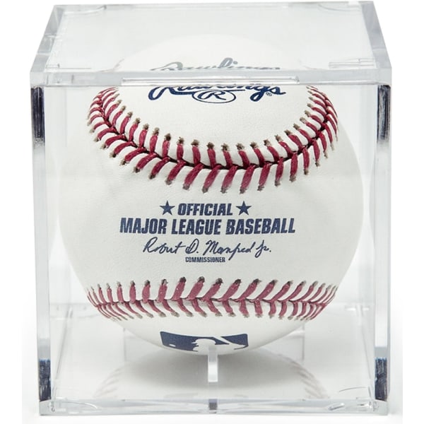 2-pack Baseboll Display Case, Autograferad Baseboll Case för Visning, UV-skyddad Baseboll Kub Display, Memorabilia Baseboll Sport Baseboll