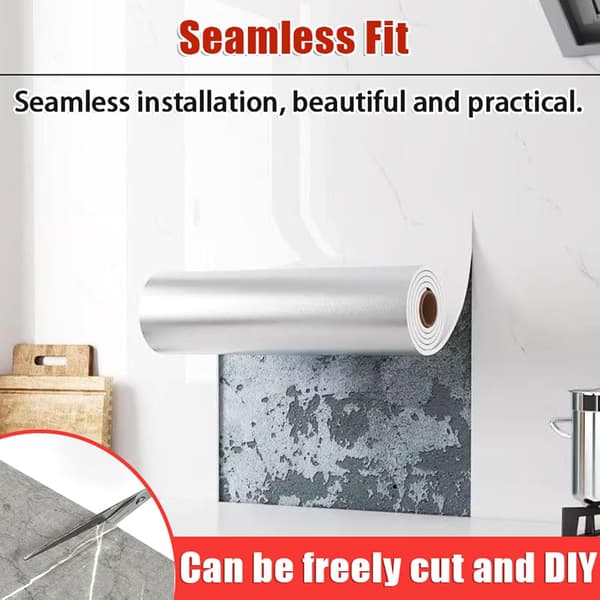 Marbled Self-Adhesive Wallpaper Roll, Marble Imitation Self-Adhesive Wallpaper, Ceiling Tile, Thickened, Waterproof