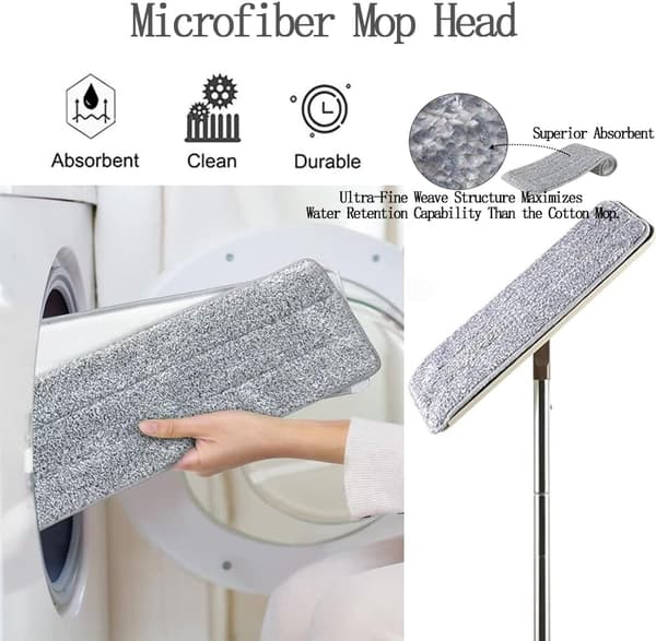 Microfiber Cleaning Cloth Multipurpose for Home Office Hardwood Floors Marble Tile 32x12cm 10-pack
