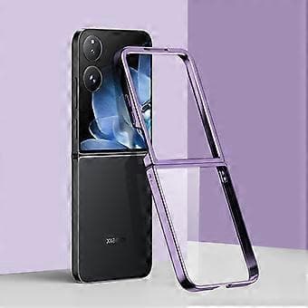 Case for Xiaomi Mix Flip 5G Electroplated Transparent PC Phone Case Style E Style E