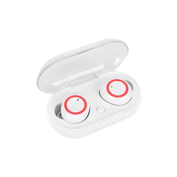 Bluetooth 5.0 Kuulokkeet, Stereot Bluetooth Kuulokkeet Langattomat Melunvaimennuskuulokkeet (Valkoinen+Punainen)