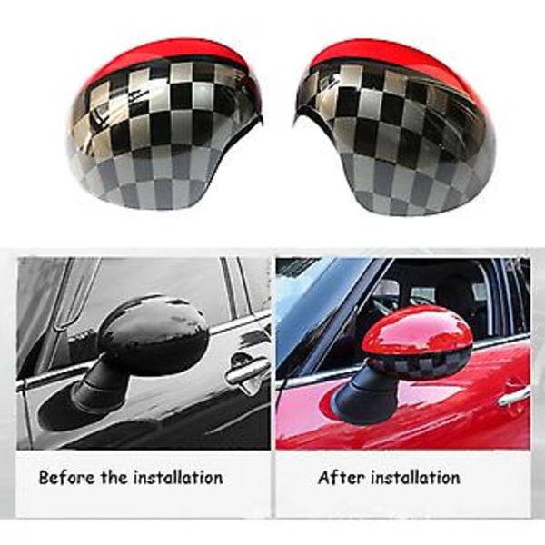JCW-stil sidespeildeksler for Mini Cooper R55 R56 R57 R58 R60 R61 med elektrisk innfellbare speil