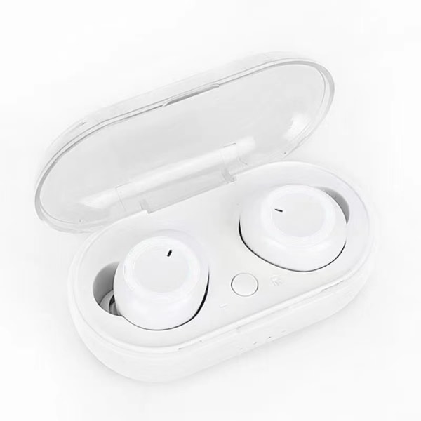 Bærbare Bluetooth-hodetelefoner, lett design, Bluetooth-hodetelefoner som er enkle å bære, （Hvit + hvit）