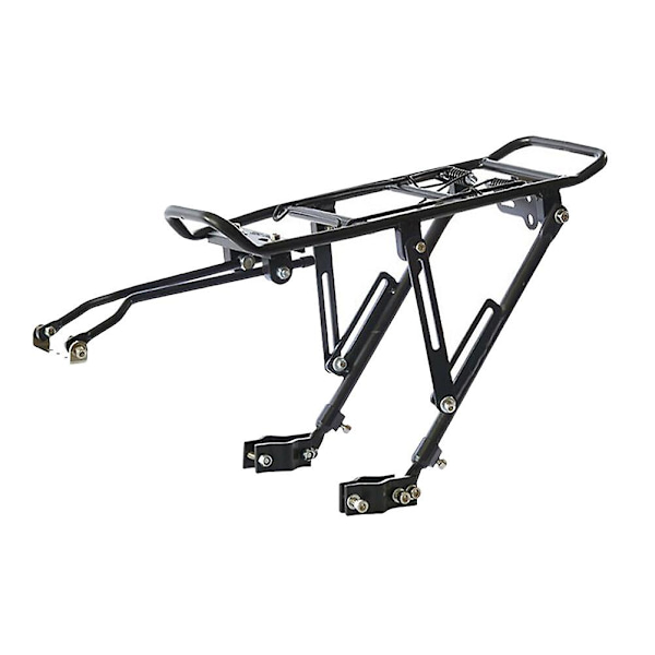 Professionel cykelbagagebærer Cykellastbærer Cykelkurvbærer Aluminiumlegeringslastbærer Sort 39x37cm
