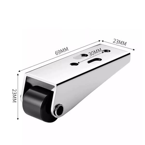 23mm Mini Rollers, Nylon Roller Bearings Directional Rollers, Top Plate Fixed Roller, Galvanized Bracket, Suitable for Bed Drawer, Furniture