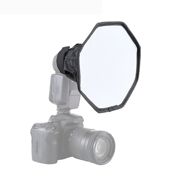 30 cm Universal Octangle Style Vikbar blixtljusspridare Octagon Speedlight Diffuser Softbox Softbox för Canon Nikon
