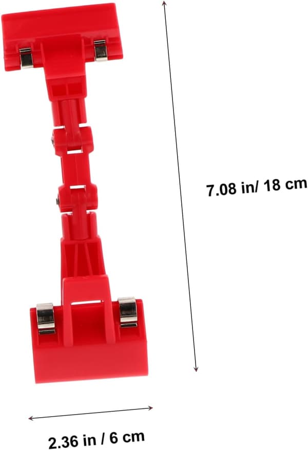 2-delt prislappstativ, praktisk navneholder, vareutstillingsstativ, displayholder