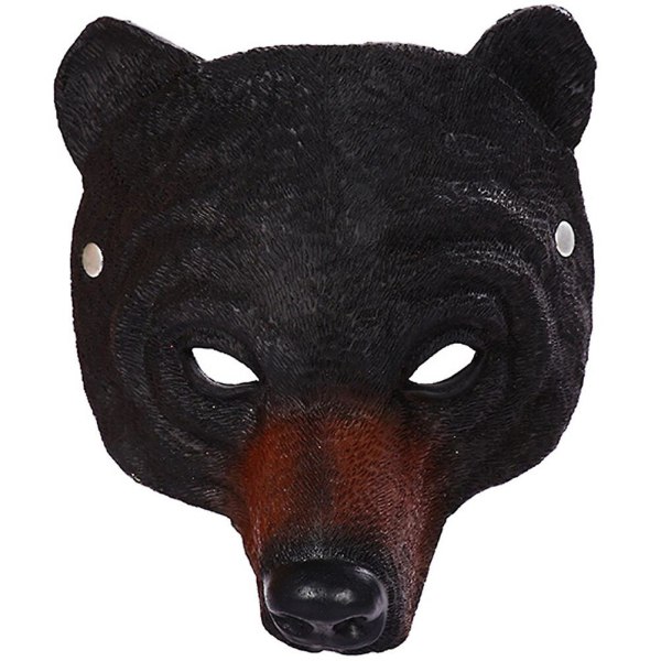 Djurmask Maskeraddräktmask Carnival Party Cosplay Mask KostymtillbehörSvart23X20CM Black 23X20CM