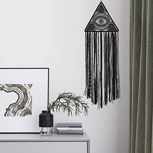 86cm Drømmefanger Ondt Øje Drømmefanger Ren Sort Drømmefanger Stor Drømmefanger Boho Væghængende Ornament Gave