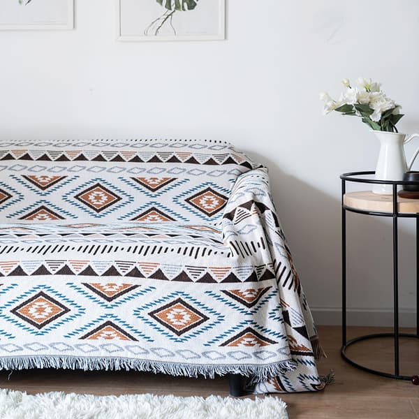 Sofatæppe vendbart alsidigt sofatæppe hyggetæppe sengetæppe til sofa, lænestol og enkeltseng - 180 x 230 cm B B
