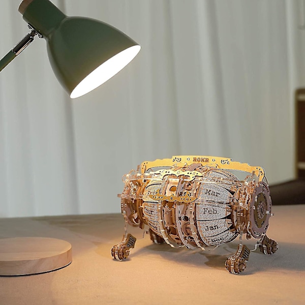 Time Engine 3D Puinen Mallirakennuspalikat DIY Koottavat Lelut Lahjat Lapsille ja Aikuisten