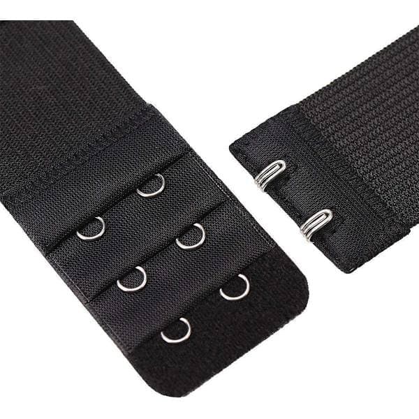 3-pack bra extenders - Black, White, Beige - 2 hooks multicolor
