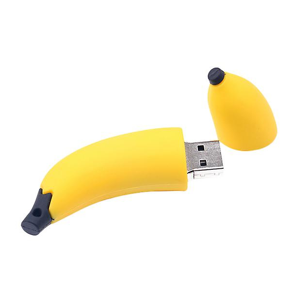 1 stk 32gb Kreativ U Disk 2.0 Usb Mini Bananformet Flash Drive Pen Drive Datalagring Memory Stick (gul) Gul