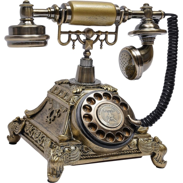 Antiikkipuhelin Eurooppalainen tyyli Vintage Puhelin Retro Lankapuhelimet Sisustus Vanhanaikaiset puhelimet kotitoimistoon Hote