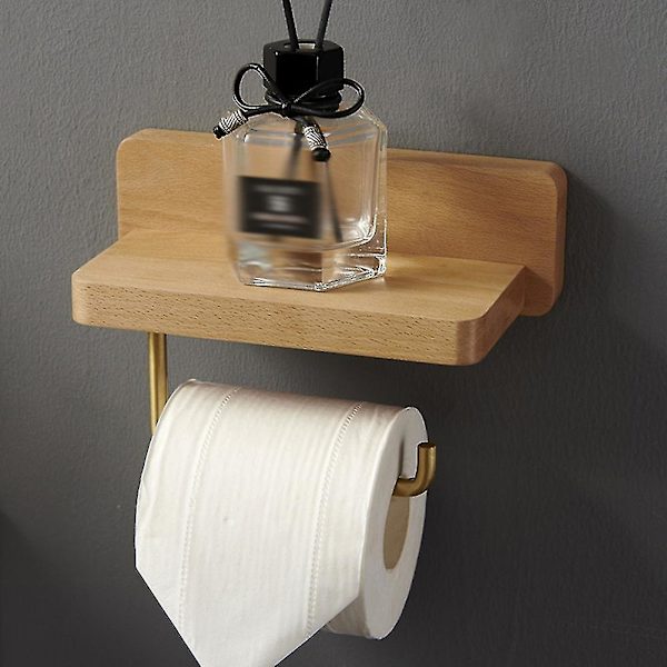 Papirhåndklædeopbevaringsstativ Køkken Rullepapirholder Opbevaringsstativ Badeværelse Toiletpapirholder Træ