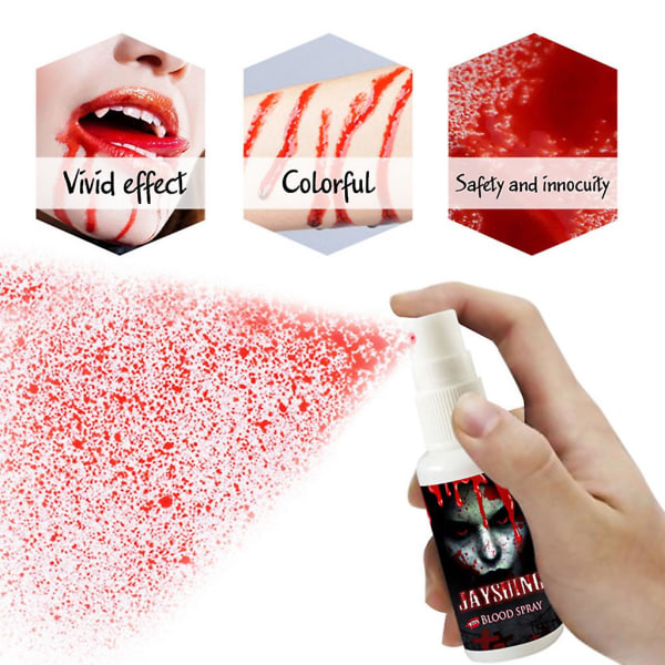 30ml Realistiskt falskt blodspray Halloween-fest Fancy Makeup Blood Splatter Hem