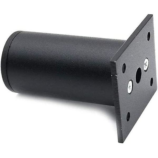 4 kpl säädettävät huonekalujalat, mattamusta, alumiiniseos 38x80mm, kaappi, kahvipöytä, tv-taso, sohva, tuki
