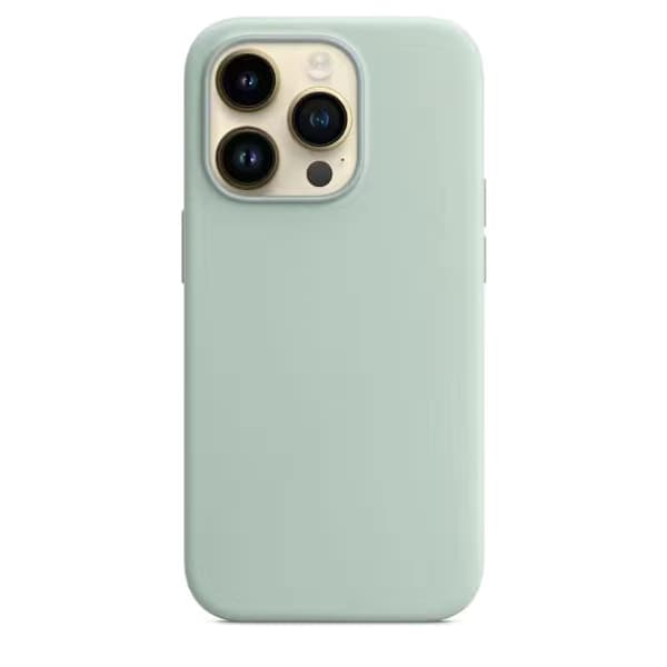 Apple - Blåt Cactus Silikonecover til iPhone 14 Pro