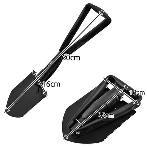 3-i-1 Sammenleggbar Spade/Vandring/Sag - Camping