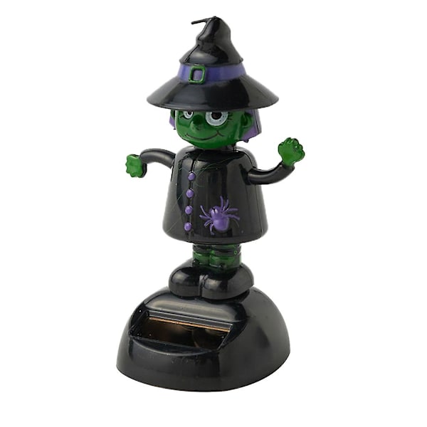 Sööt Halloween-tanssiva auto pöydän kotikoriste söpö monityylinen aurinkovoimalla valkoinen haamu