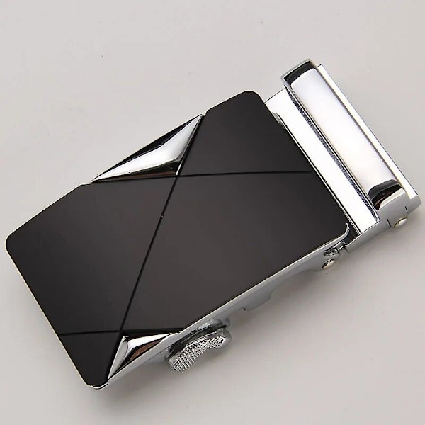 Fashion Lyx Glod Legering Automatisk Pu Bältesspännen för Herr Läder Midjebälten för Män Byxbältesspännen 3.5cm Herrbälte