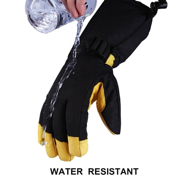 Hiihtohanskat - Vedenpitävät Hengittävät Lumilautailuhanskat, 3M Eristetyt Lämpimät Talvihanskat, Sopii Sekä Miehille että Naisille (XL)