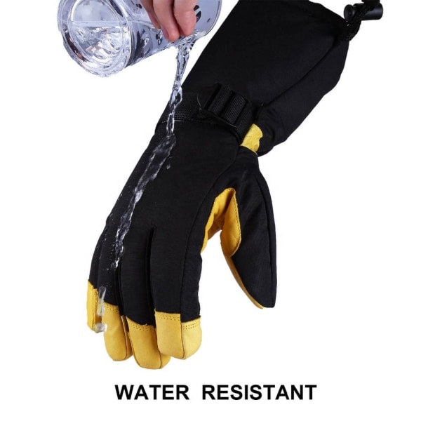 Skidhandskar - Vattentäta Andningsbara Snowboardhandskar, 3M Isolerad Varma Vinterhandskar, Passar Både Män & Kvinnor (XL)