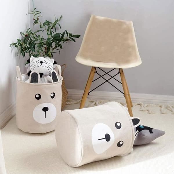 Laundry Basket - Kids - Bear - Foldable - Waterproof - 33x30cm
