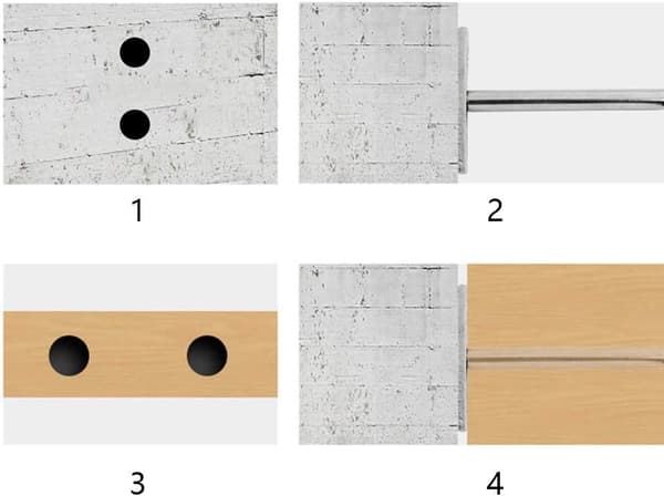 Metalbeslag til flydende hylde 75mm Flydende hyldebeslag Anvendelse