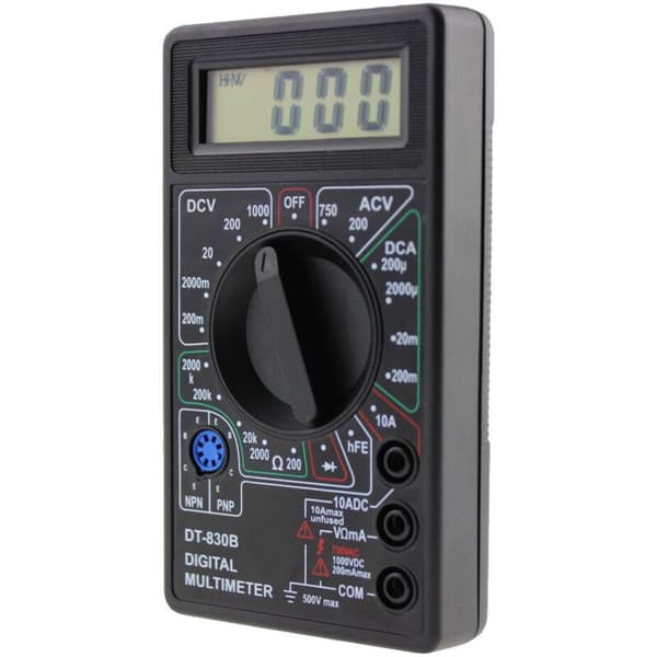 DT832 Professionelt Digitalt Multimeter - Stort LCD-display