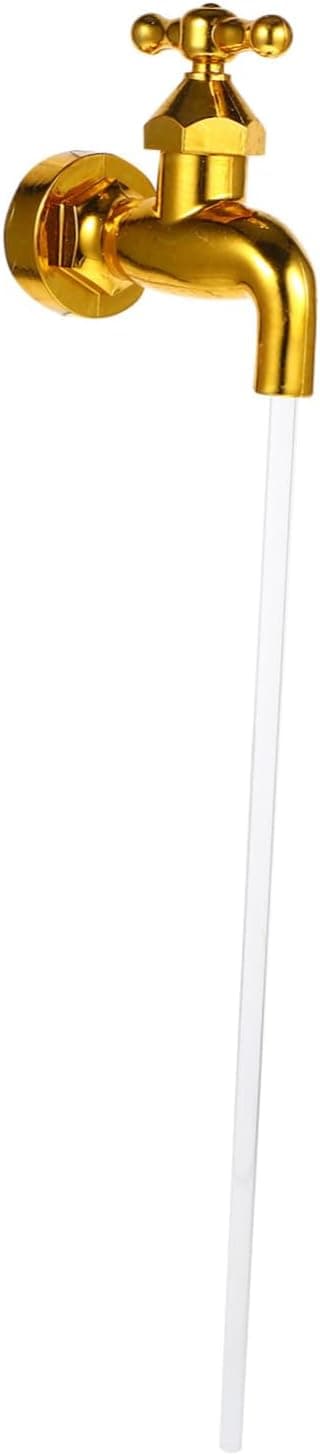 Visible Flowing Spout Faucet Fountain for Garden Decoration with Replaceable Water Pump Function