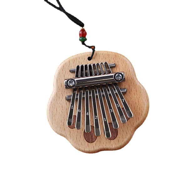 8-ton Mini Thumb Piano, Kalimba Solid Wood Finger Piano - Bear Paw