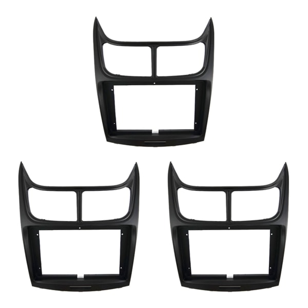 3x 9 tuuman 2din autoradio Big Screen Fascia Frame Adapter DVD Dash asennuspaneelin kehyssarja, joka on yhteensopiva