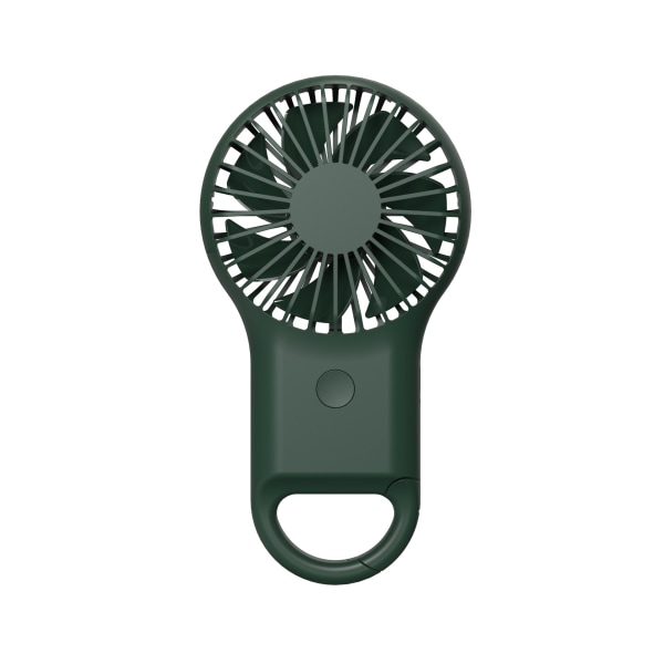 Mini håndholdt vifte, bærbar USB-vifte, kraftig minivifte med karabinkrok, personlig vifte for soverom, kontor, reise ( Farge: grønn